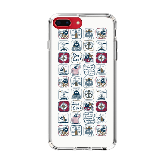 Slim Protection Case［ SINA COVA - All-Over Marine Pattern ］