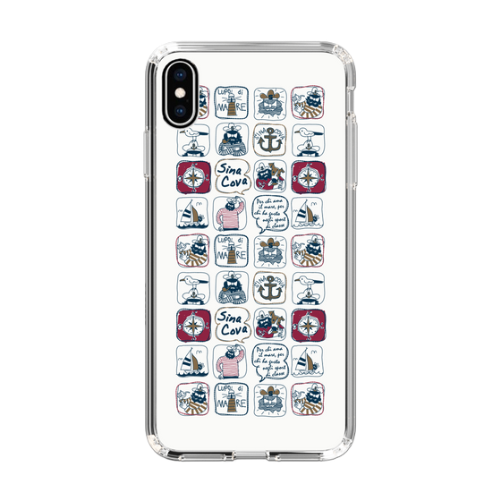 Slim Protection Case［ SINA COVA - All-Over Marine Pattern ］