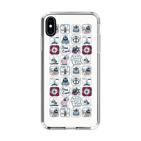 Slim Protection Case［ SINA COVA - All-Over Marine Pattern ］