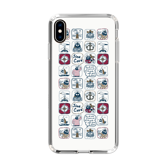 Slim Protection Case［ SINA COVA - All-Over Marine Pattern ］