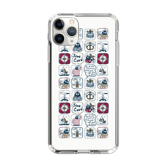 Slim Protection Case［ SINA COVA - All-Over Marine Pattern ］
