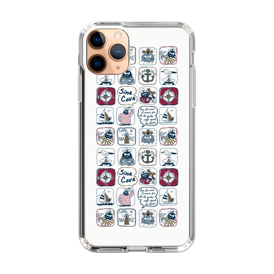 Slim Protection Case［ SINA COVA - All-Over Marine Pattern ］