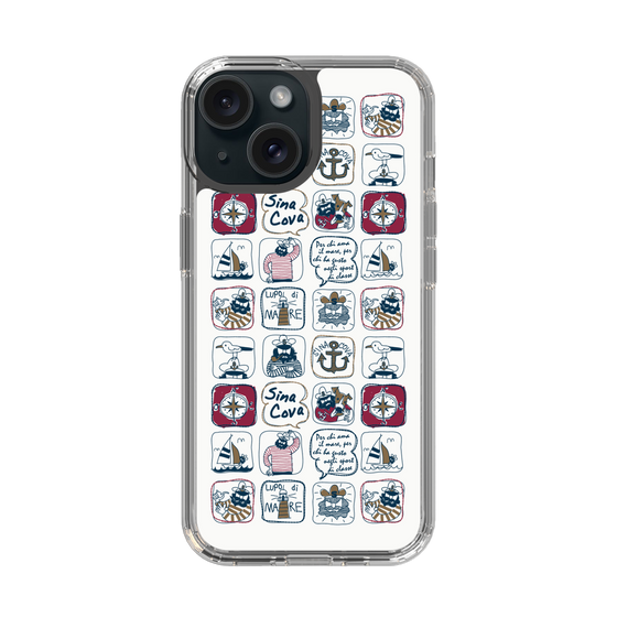 Slim Protection Case［ SINA COVA - All-Over Marine Pattern ］