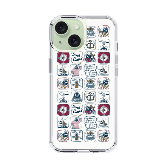 Slim Protection Case［ SINA COVA - All-Over Marine Pattern ］