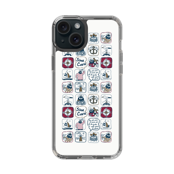 Slim Protection Case［ SINA COVA - All-Over Marine Pattern ］