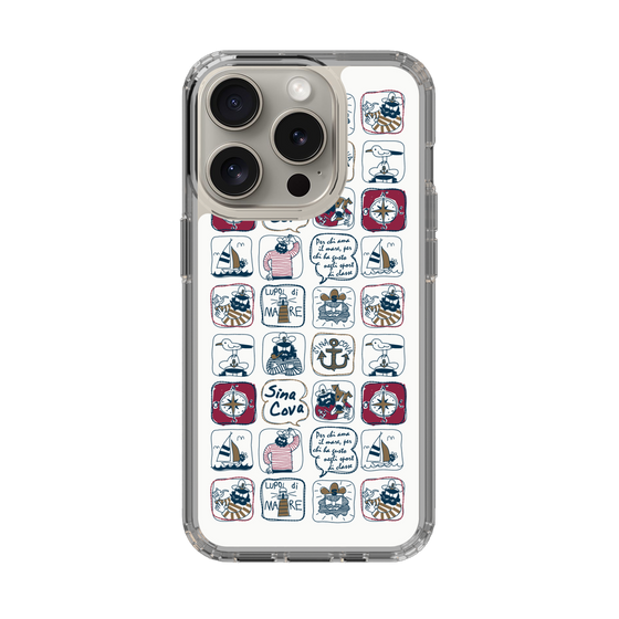 Slim Protection Case［ SINA COVA - All-Over Marine Pattern ］