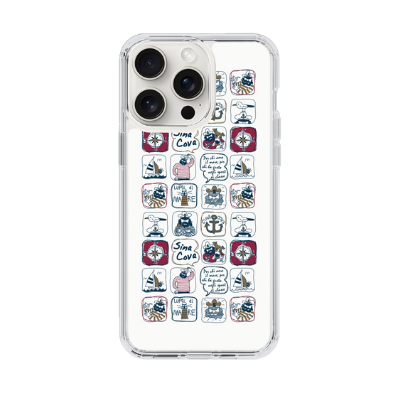 Slim Protection Case［ SINA COVA - All-Over Marine Pattern ］