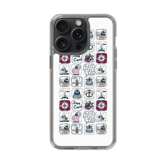 Slim Protection Case［ SINA COVA - All-Over Marine Pattern ］