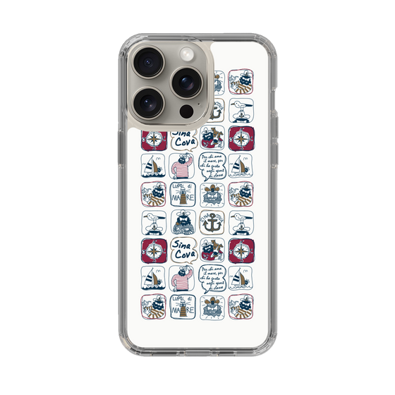 Slim Protection Case［ SINA COVA - All-Over Marine Pattern ］