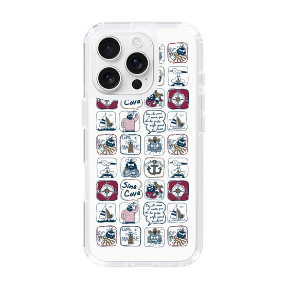 Slim Protection Case［ SINA COVA - All-Over Marine Pattern ］
