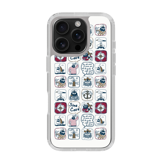 Slim Protection Case［ SINA COVA - All-Over Marine Pattern ］