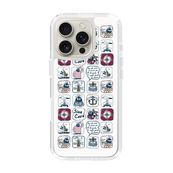 Slim Protection Case［ SINA COVA - All-Over Marine Pattern ］