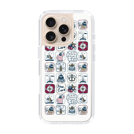 Slim Protection Case［ SINA COVA - All-Over Marine Pattern ］