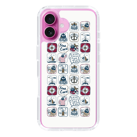 Slim Protection Case［ SINA COVA - All-Over Marine Pattern ］