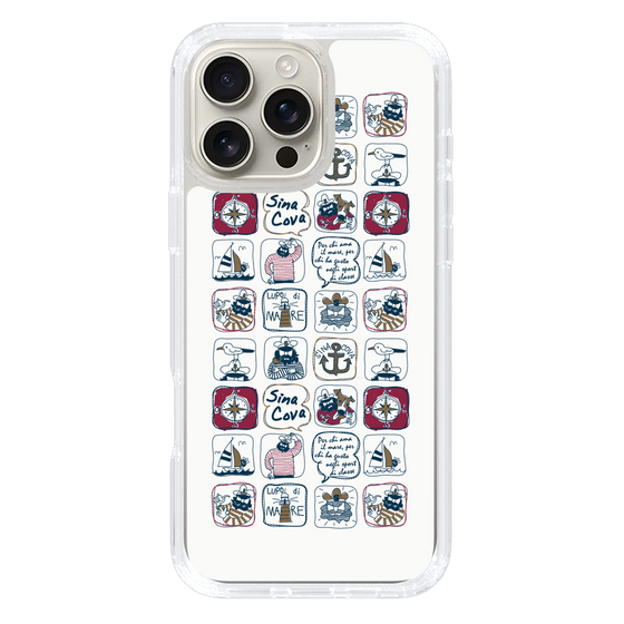 Slim Protection Case［ SINA COVA - All-Over Marine Pattern ］