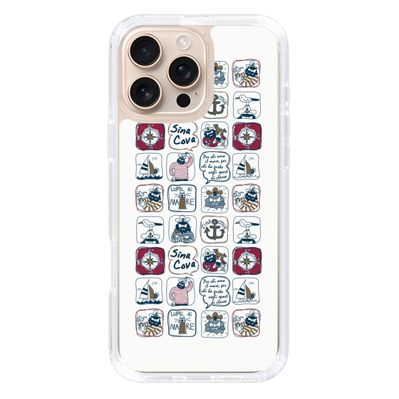 Slim Protection Case［ SINA COVA - All-Over Marine Pattern ］