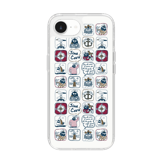 Slim Protection Case［ SINA COVA - All-Over Marine Pattern ］