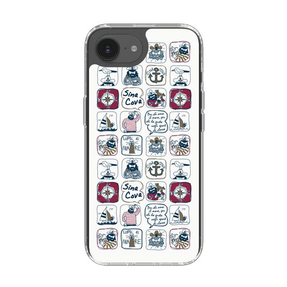 Slim Protection Case［ SINA COVA - All-Over Marine Pattern ］