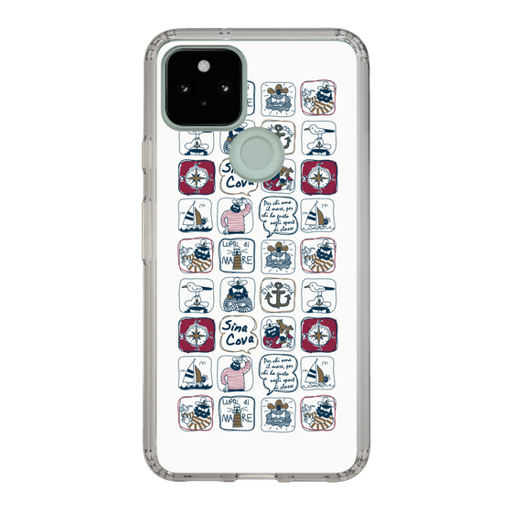 Slim Protection Case［ SINA COVA - All-Over Marine Pattern ］