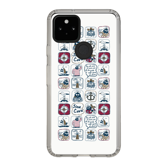 Slim Protection Case［ SINA COVA - All-Over Marine Pattern ］