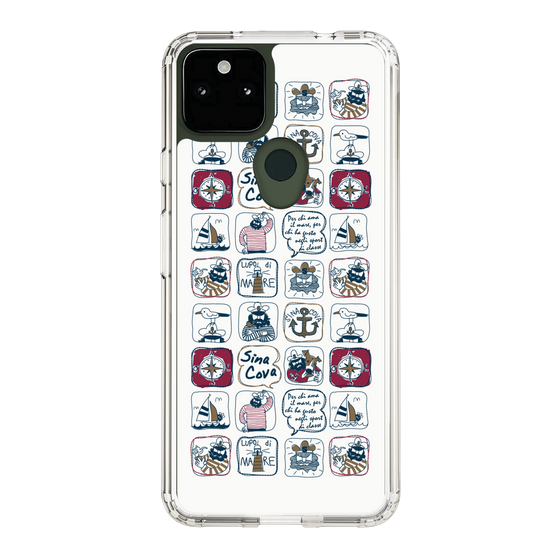 Slim Protection Case［ SINA COVA - All-Over Marine Pattern ］