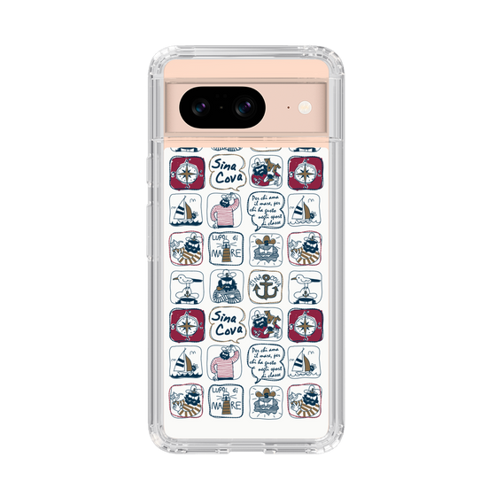 Slim Protection Case［ SINA COVA - All-Over Marine Pattern ］