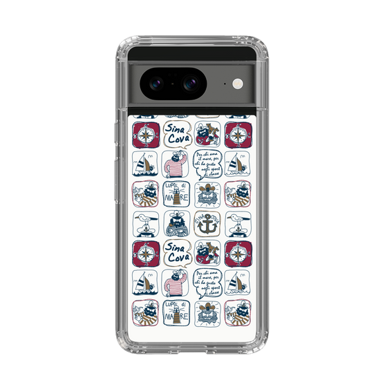 Slim Protection Case［ SINA COVA - All-Over Marine Pattern ］