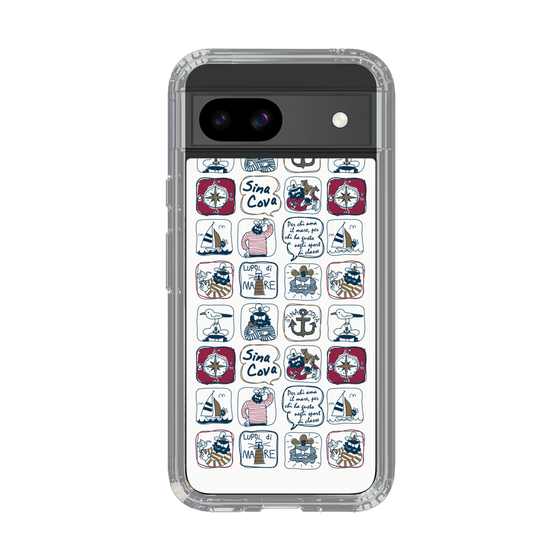 Slim Protection Case［ SINA COVA - All-Over Marine Pattern ］