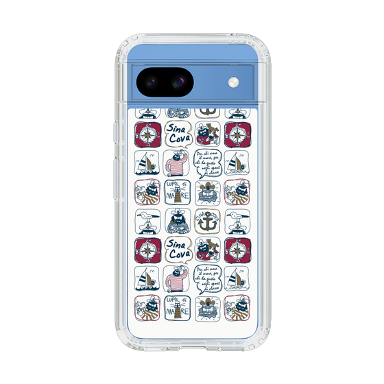 Slim Protection Case［ SINA COVA - All-Over Marine Pattern ］