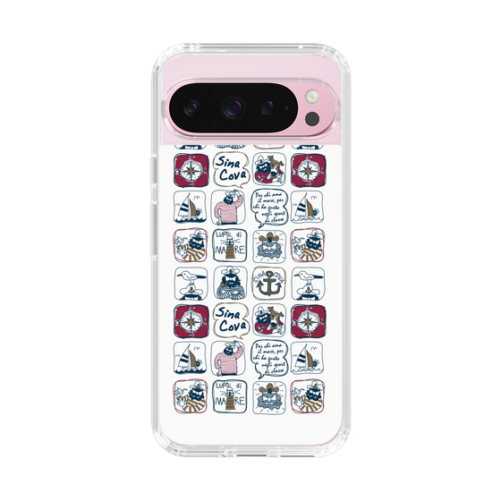 Slim Protection Case［ SINA COVA - All-Over Marine Pattern ］