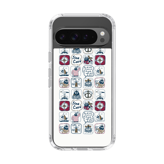 Slim Protection Case［ SINA COVA - All-Over Marine Pattern ］