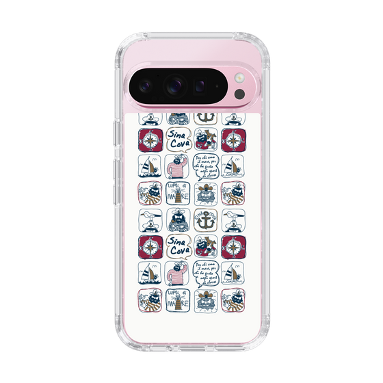 Slim Protection Case［ SINA COVA - All-Over Marine Pattern ］
