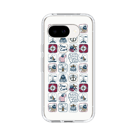 Slim Protection Case［ SINA COVA - All-Over Marine Pattern ］