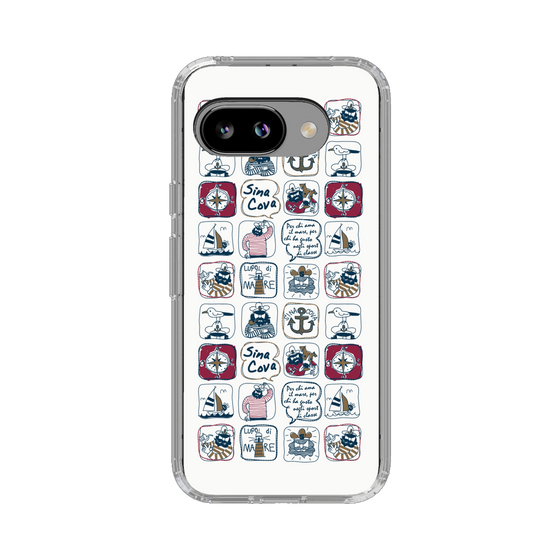 Slim Protection Case［ SINA COVA - All-Over Marine Pattern ］