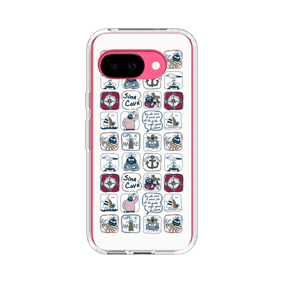 Slim Protection Case［ SINA COVA - All-Over Marine Pattern ］