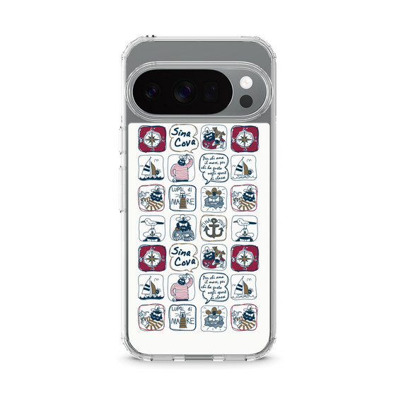 Slim Protection Case［ SINA COVA - All-Over Marine Pattern ］