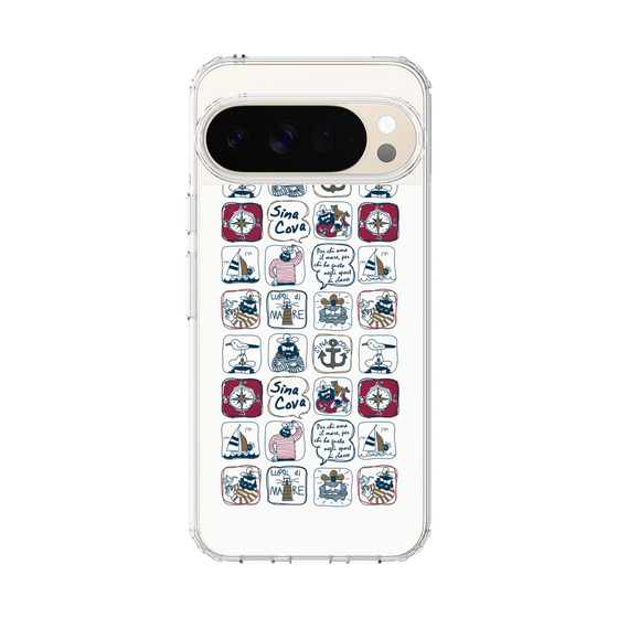 Slim Protection Case［ SINA COVA - All-Over Marine Pattern ］
