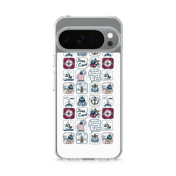 Slim Protection Case［ SINA COVA - All-Over Marine Pattern ］