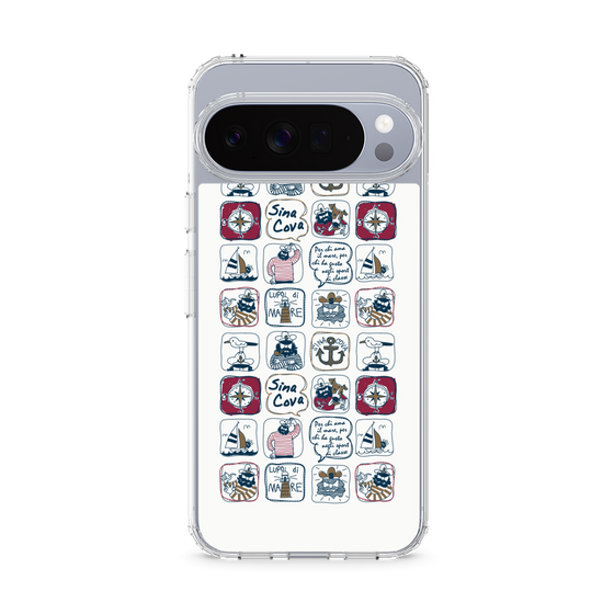 Slim Protection Case［ SINA COVA - All-Over Marine Pattern ］