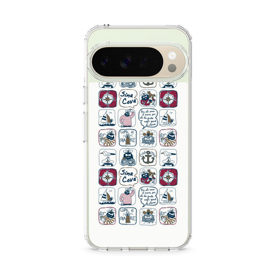 Slim Protection Case［ SINA COVA - All-Over Marine Pattern ］