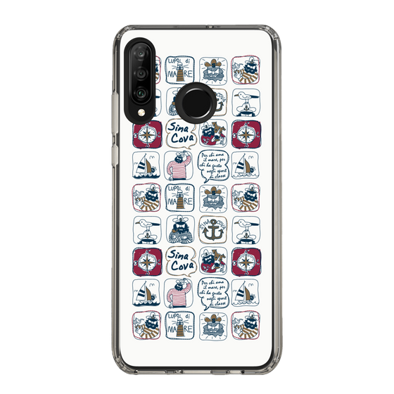 Slim Protection Case［ SINA COVA - All-Over Marine Pattern ］