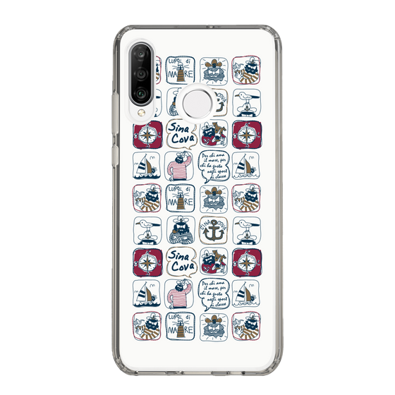 Slim Protection Case［ SINA COVA - All-Over Marine Pattern ］