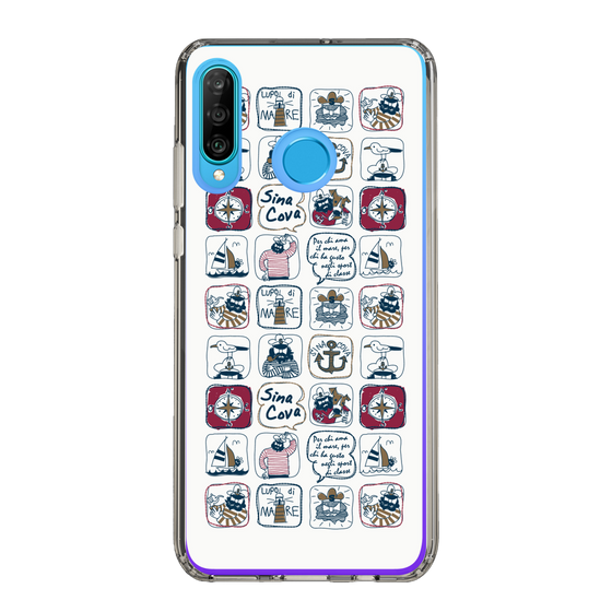 Slim Protection Case［ SINA COVA - All-Over Marine Pattern ］
