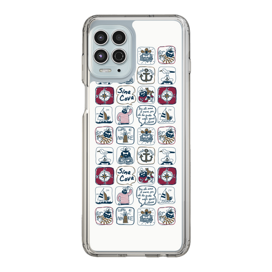 Slim Protection Case［ SINA COVA - All-Over Marine Pattern ］