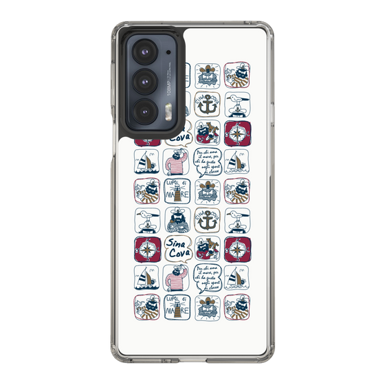 Slim Protection Case［ SINA COVA - All-Over Marine Pattern ］