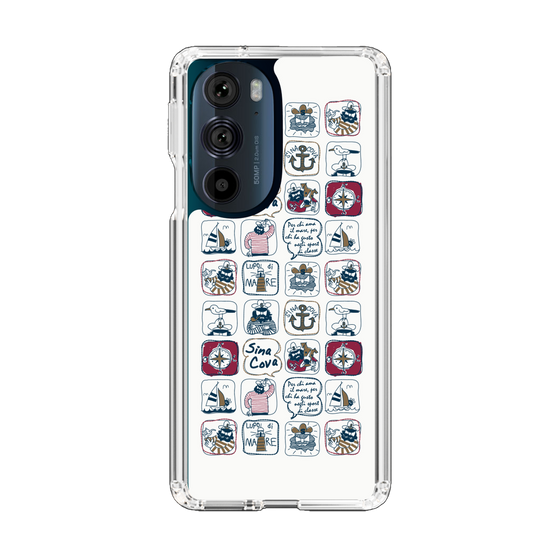 Slim Protection Case［ SINA COVA - All-Over Marine Pattern ］