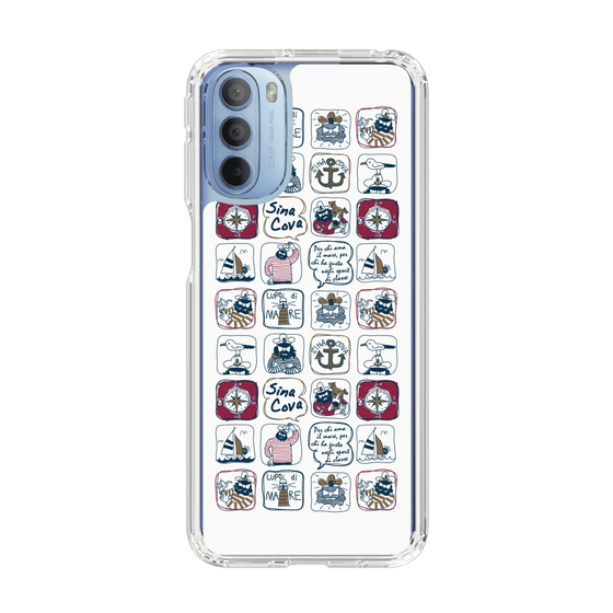 Slim Protection Case［ SINA COVA - All-Over Marine Pattern ］