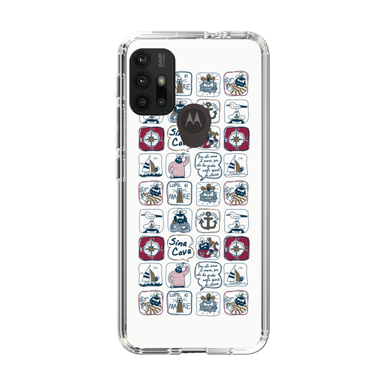 Slim Protection Case［ SINA COVA - All-Over Marine Pattern ］