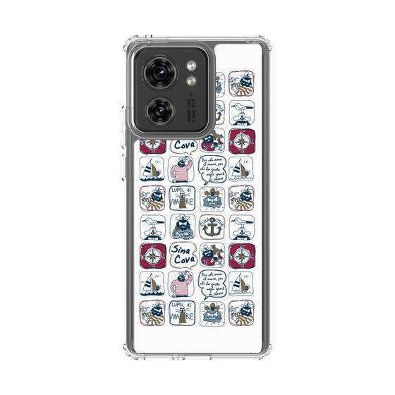 Slim Protection Case［ SINA COVA - All-Over Marine Pattern ］