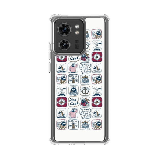 Slim Protection Case［ SINA COVA - All-Over Marine Pattern ］